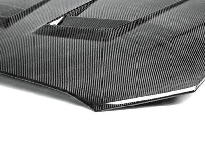 Seibon DV-style carbon fiber hood for 2008-2015 Mitsubishi Lancer EVO X - HD0809MITEVOX-DV Seibon