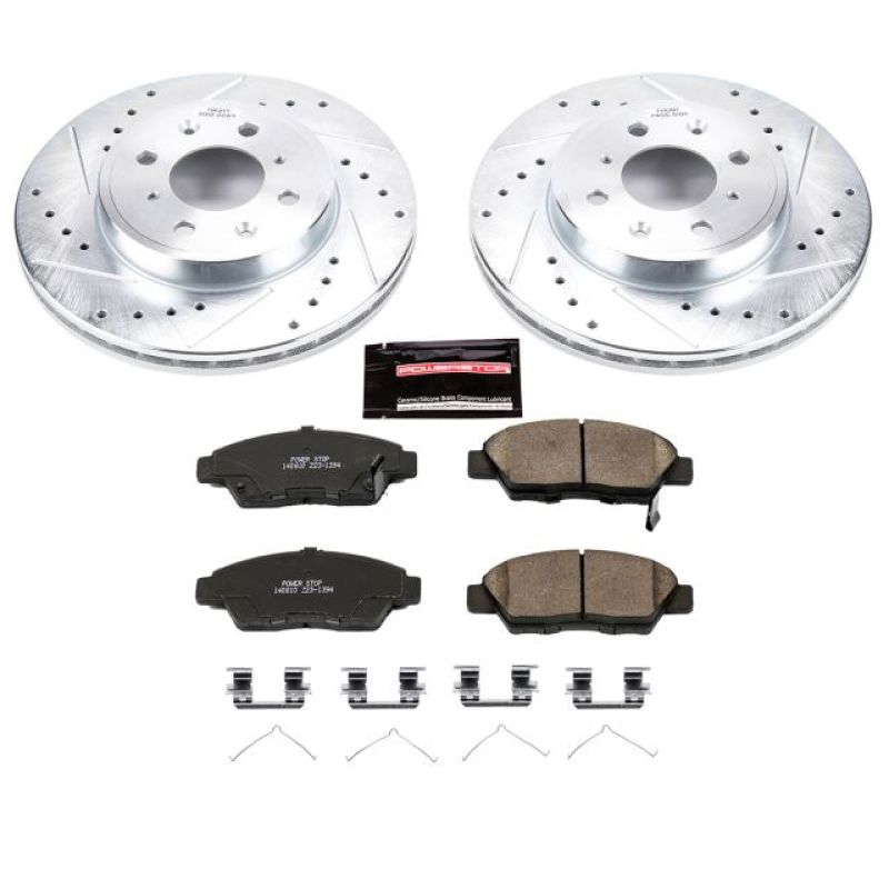 Power Stop 15-19 Honda Fit Front Z23 Evolution Sport Brake Kit PowerStop