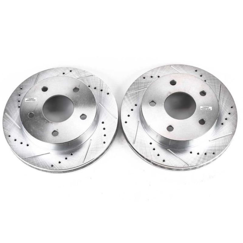 Power Stop 00-01 Dodge Ram 1500 Front Evolution Drilled & Slotted Rotors - Pair PowerStop