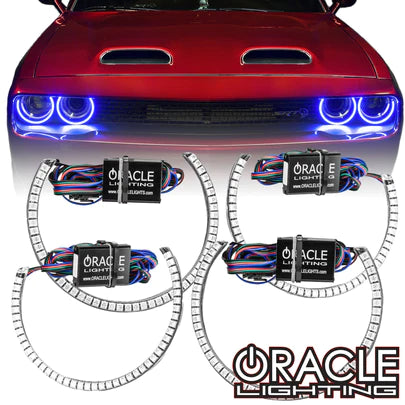 Oracle 15-21 Dodge Challenger LED Waterproof Halo Kit - ColorSHIFT 3990-335 - BC1 ORACLE Lighting