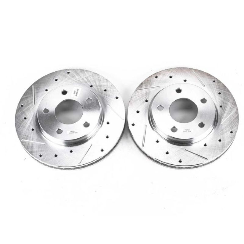 Power Stop 07-12 Dodge Caliber Front Evolution Drilled & Slotted Rotors - Pair PowerStop