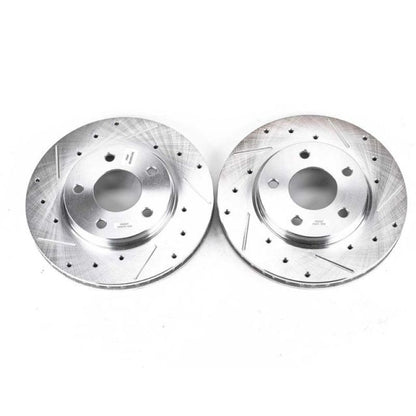 Power Stop 07-12 Dodge Caliber Front Evolution Drilled & Slotted Rotors - Pair PowerStop