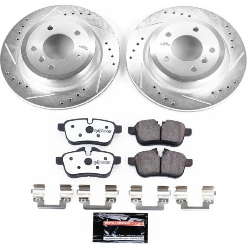 Power Stop 09-10 BMW Z4 Rear Z26 Street Warrior Brake Kit PowerStop