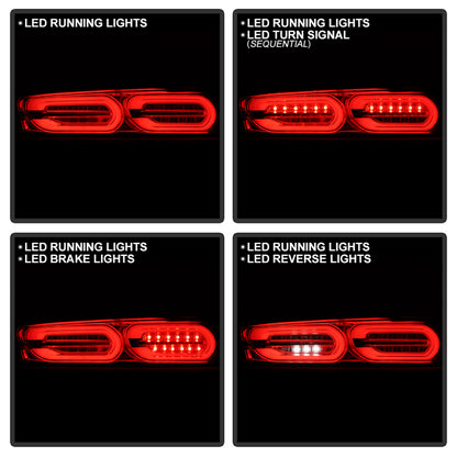 Spyder Chevy Camaro 16-18 Halogen LED Tail Lights Chrome ALT-YD-CCAM16HAL-SEQ-C SPYDER