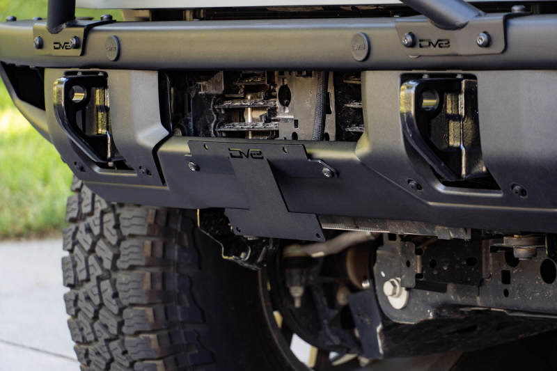 DV8 Offroad 21-22 Ford Bronco Factory Front Bumper Licence Relocation Bracket - Front DV8 Offroad