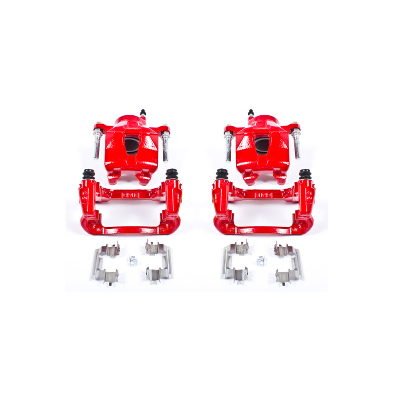 Power Stop 05-10 Scion tC Front Red Calipers w/Brackets - Pair PowerStop