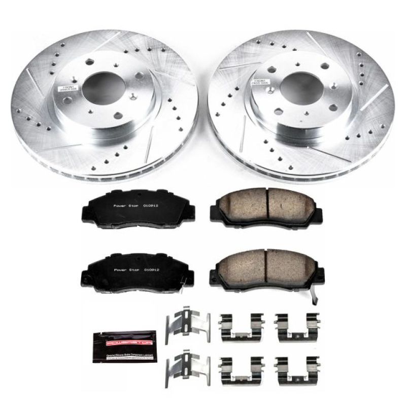Power Stop 93-96 Honda Prelude Front Z23 Evolution Sport Brake Kit PowerStop