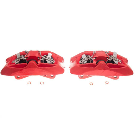 Power Stop 03-04 Audi A6 Front Red Calipers w/Brackets - Pair PowerStop