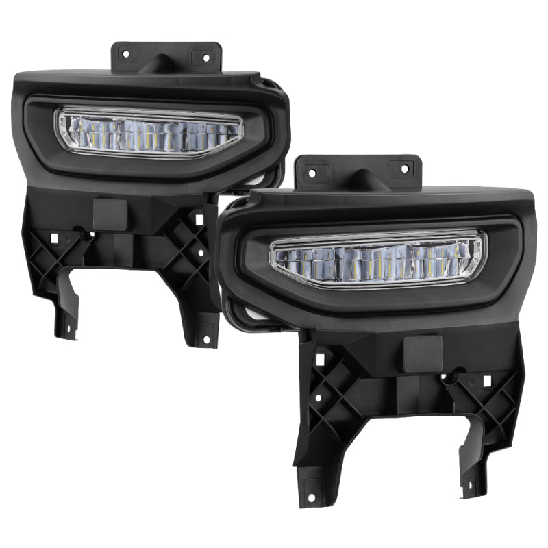Spyder 16-18 GMC Sierra 1500 OEM Style Full LED Fog Light w/Switch - Clear (FL-GS2016-LED-C) SPYDER