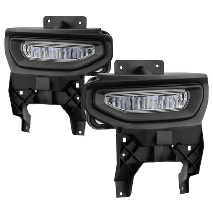 Spyder 16-18 GMC Sierra 1500 OEM Style Full LED Fog Light w/Switch - Clear (FL-GS2016-LED-C) SPYDER
