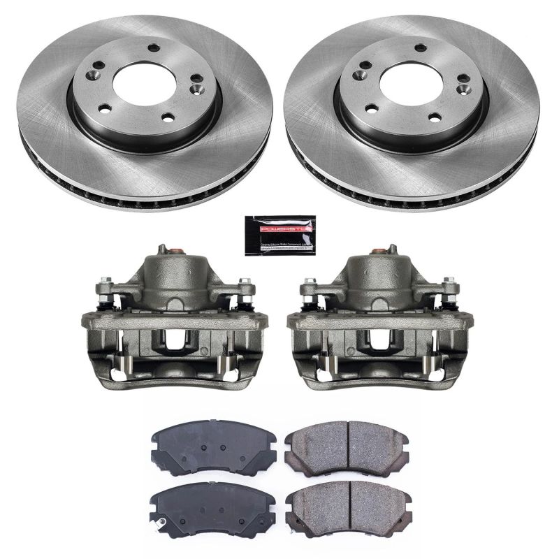 Power Stop 10-11 Kia Soul Front Autospecialty Brake Kit w/Calipers PowerStop