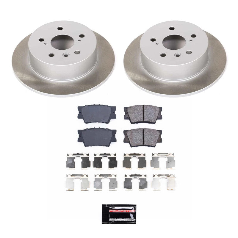 Power Stop 07-11 Toyota Camry Rear Semi-Coated Rotor Kit PowerStop