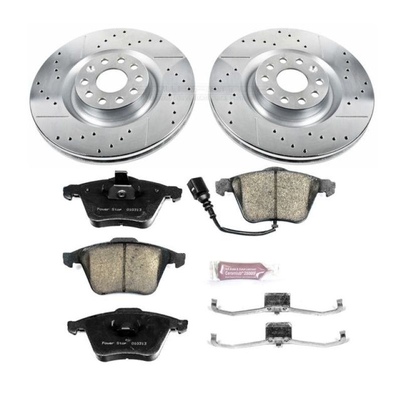 Power Stop 09-11 Volkswagen CC Front Z23 Evolution Sport Brake Kit PowerStop