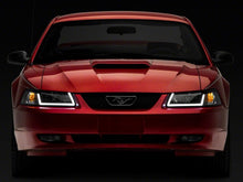 Load image into Gallery viewer, Raxiom 99-04 Ford Mustang Axial Series Headlights w/ LED Bar- Blk Housing (Clear Lens)