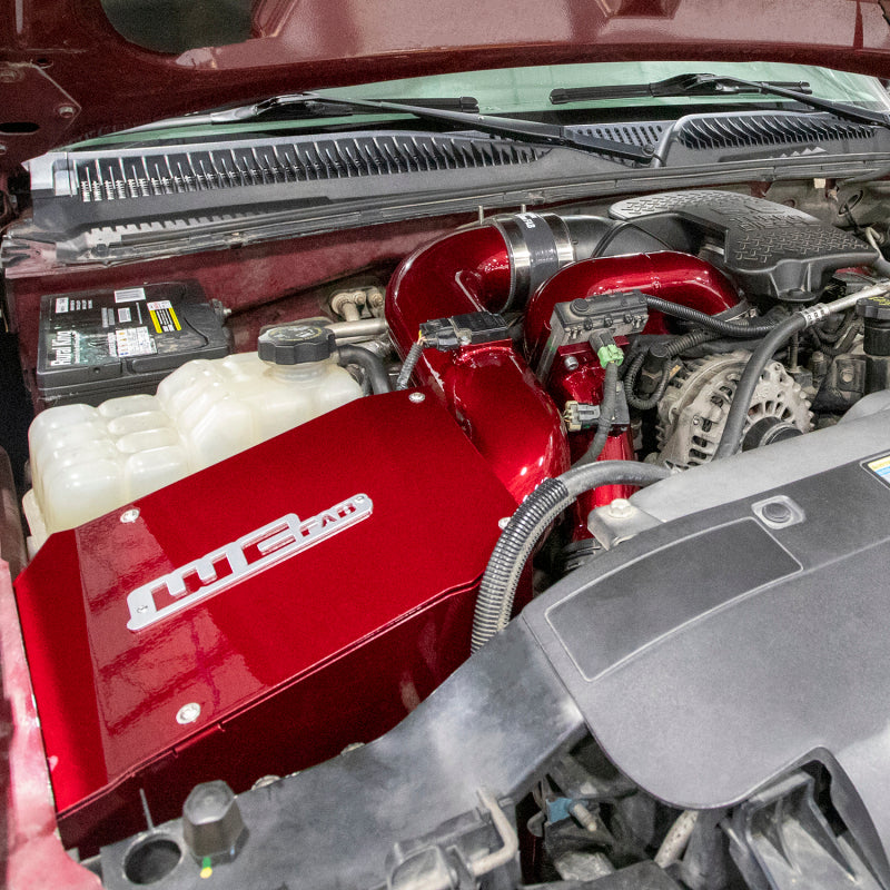 Wehrli 06-07 Duramax LBZ 4in. Intake Kit w/ Air Box - Bengal Red - WCF100192-BR