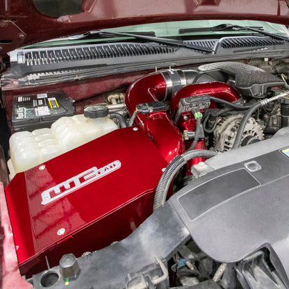 Wehrli 06-07 Duramax LBZ 4in. Intake Kit w/ Air Box - Bengal Red - WCF100192-BR
