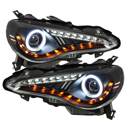 Spyder Scion FRS 12-14 Projector Headlights CCFL Halo DRL LED Black PRO-YD-SFRS12-CCFL-BK SPYDER