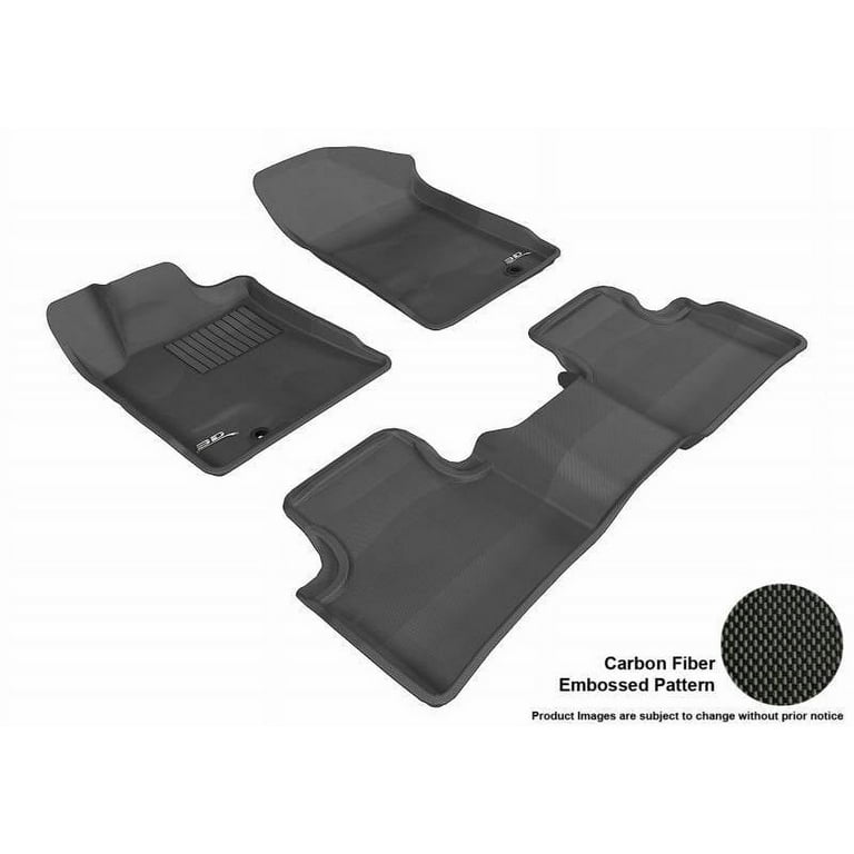 3D MAXpider L1NS03001509 2009-2014 Nissan Maxima Kagu 1st & 2nd Row Floormats - Black