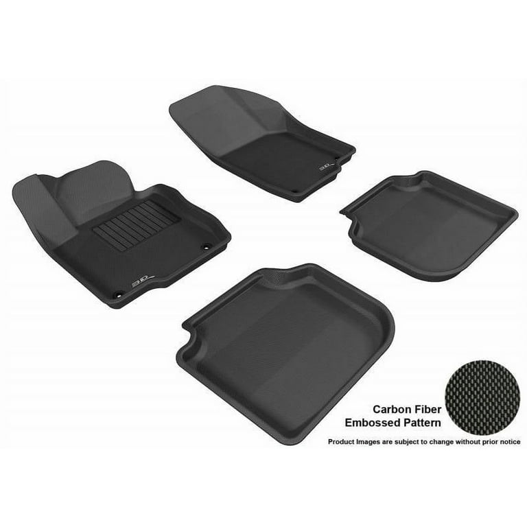 3D MAXpider L1VW05601509 2012-2019 Volkswagen Passat Kagu 1st & 2nd Row Floormats - Black