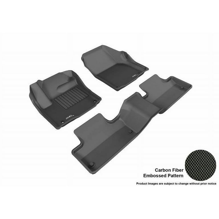 3D MAXpider L1LR01801509 2014-2019 Land Rover Range Rover Evoque Kagu 1st & 2nd Row Floormats - Black