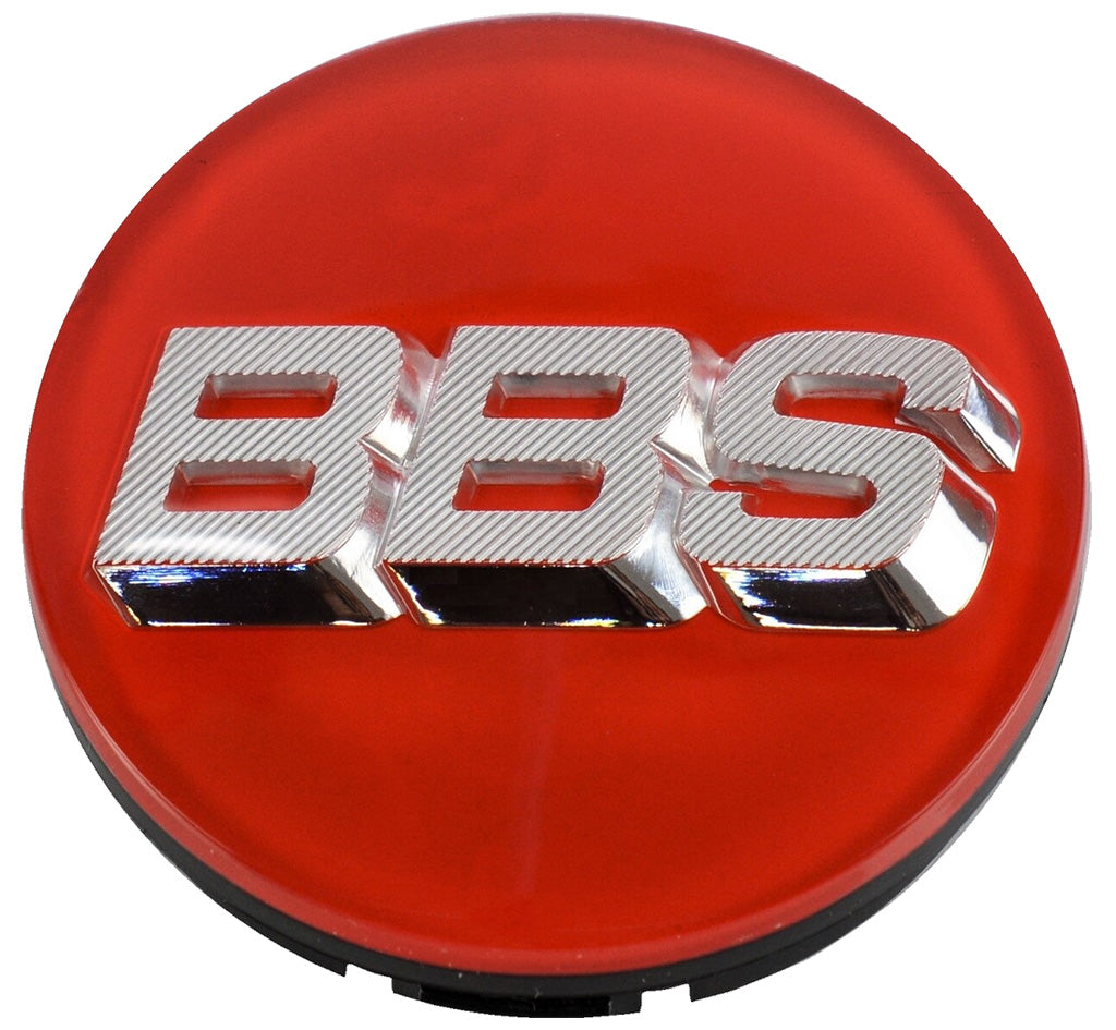 BBS Center Cap 70mm Red/Silver - 3D