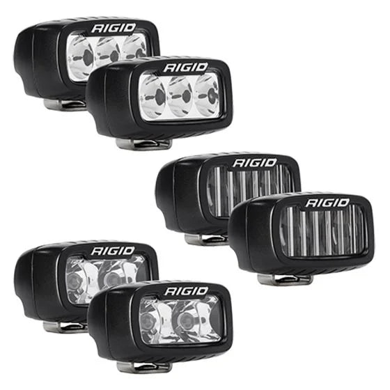 Rigid Industries 2021-Present Bronco Mod Bumper Triple SR-M Fog Light Kit - 46731