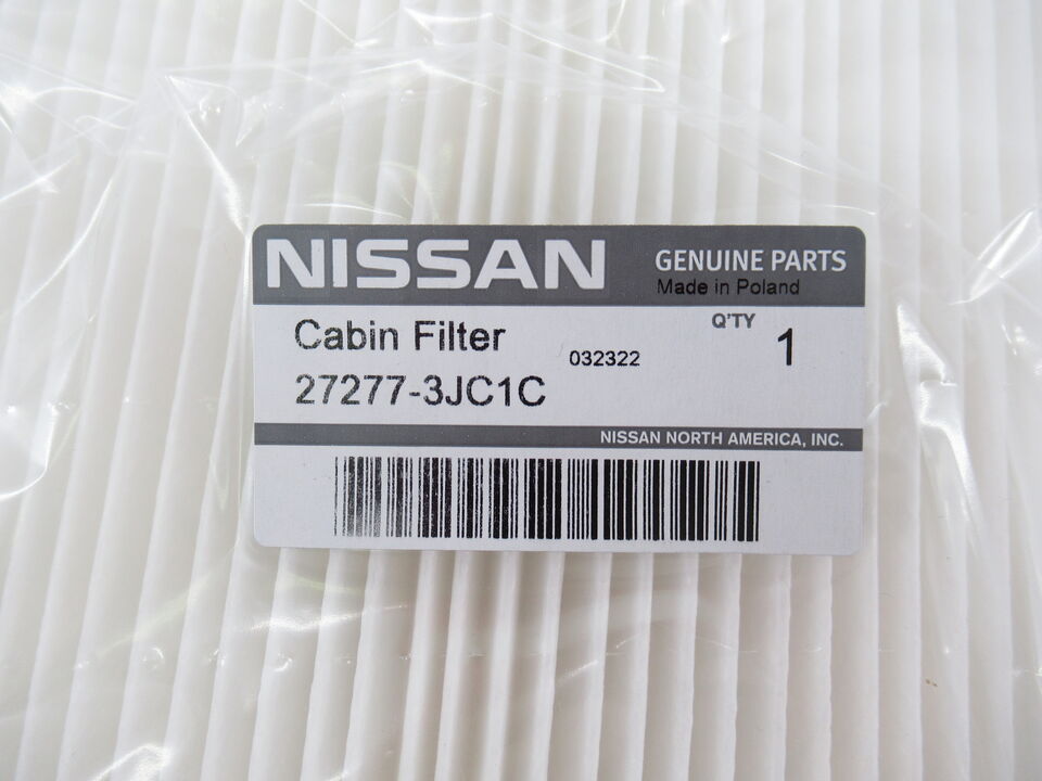 OEM Nissan Cabin Air Filter - 27277-3JC1C