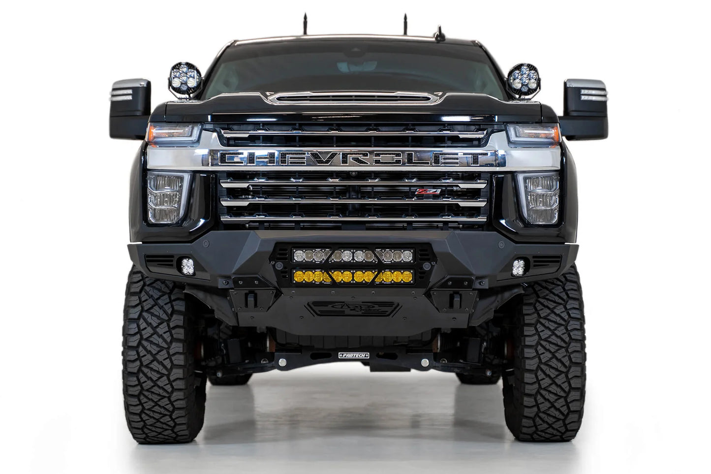 Addictive Desert Designs 2020-2022 Chevy 2500/3500 Bomber Front Bumper (20 Inch Lights) - F270012140103 Addictive Desert Designs