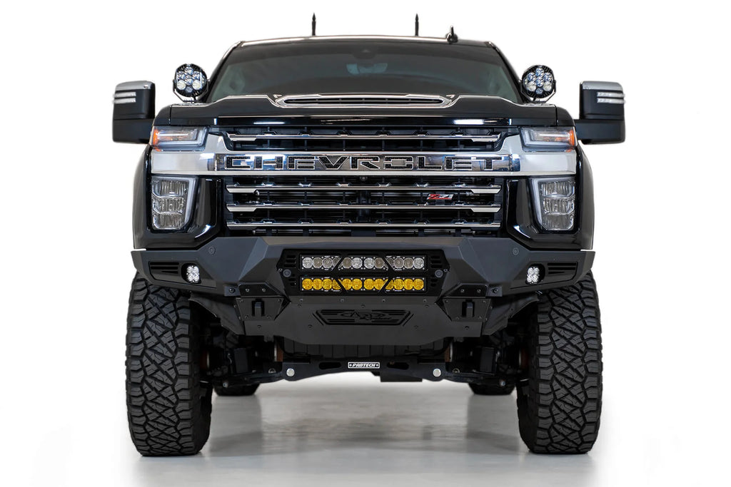 Addictive Desert Designs 2020-2022 Chevy 2500/3500 Bomber Front Bumper (20 Inch Lights) - F270012140103