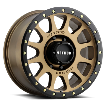 Method 305 NV METHOD BRONZE - MATTE BLACK LIP 20x10 / 8x180 / -18/4.76, 130.81 Hub Bore - MR30521088918N Method Wheels