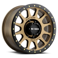 Load image into Gallery viewer, Method 305 NV METHOD BRONZE - MATTE BLACK LIP 20x10 / 8x180 / -18/4.76, 130.81 Hub Bore - MR30521088918N