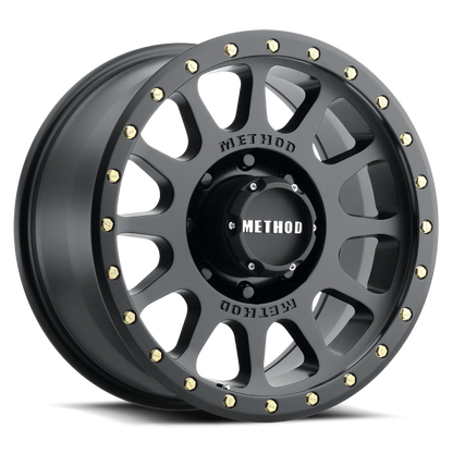 Method 305 NV MATTE BLACK 20x10 / 8x6.5 / -18/4.76, 130.81 Hub Bore -