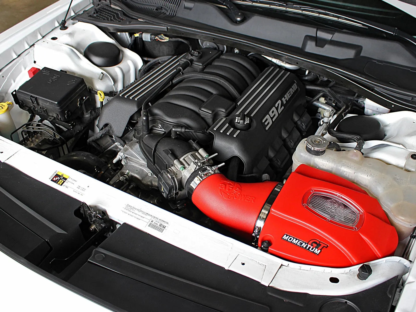 aFe Momentum GT Red Edition Cold Air Intake System w/Filter for 11-23 Dodge Challenger/Charger / Chrysler 300 (6.4L) - 51-72203-R aFe