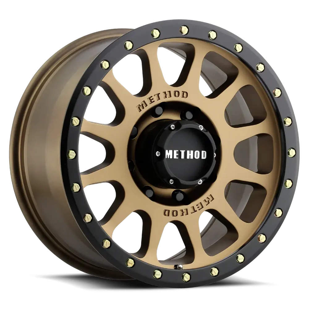 Method 305 NV METHOD BRONZE - MATTE BLACK LIP 17x8.5 / 6x5.5 / 0/4.75, 108 Hub Bore - MR30578560900 Method Wheels