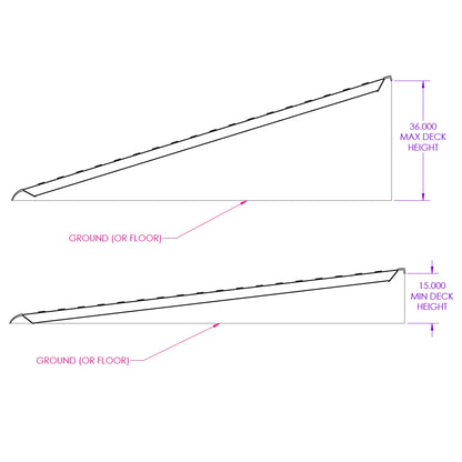 Gen-Y Heavy-Duty 14ft Aluminum Loading Ramps 15″ x 168″ 4K Capacity Per Ramp (Pair) - GH-16168