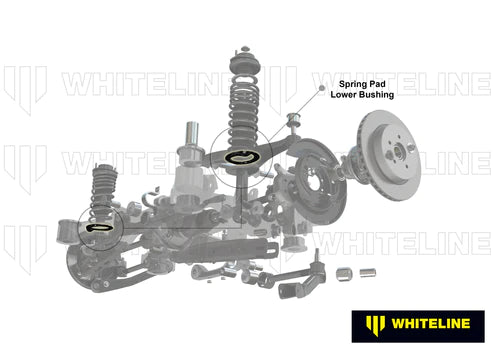 WHITELINE PLUS 4/91-5/01 BMW 3 SERIES 12MM REAR SPRING PAD LOWER BUSHING - 16MM HEIGHT INCREASE - W72045 Whiteline