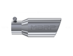 MBRP Universal Tip 4in OD 2.75in Inlet 10in Length Angled Rolled End T304 - T5157
