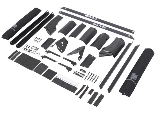 Rhino-Rack 07-18 Jeep Wrangler JK 4 Door 3 Base Backbone Mounting System - RJKB1