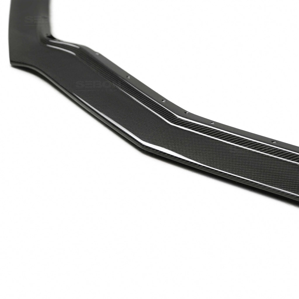 Anderson Composites 2020 - 2024 Corvette C8 Carbon Fiber Front Splitter - AC-FL20CHC8-MB