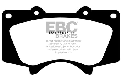 YellowStuff Front Brake Pads - DP41657R EBC