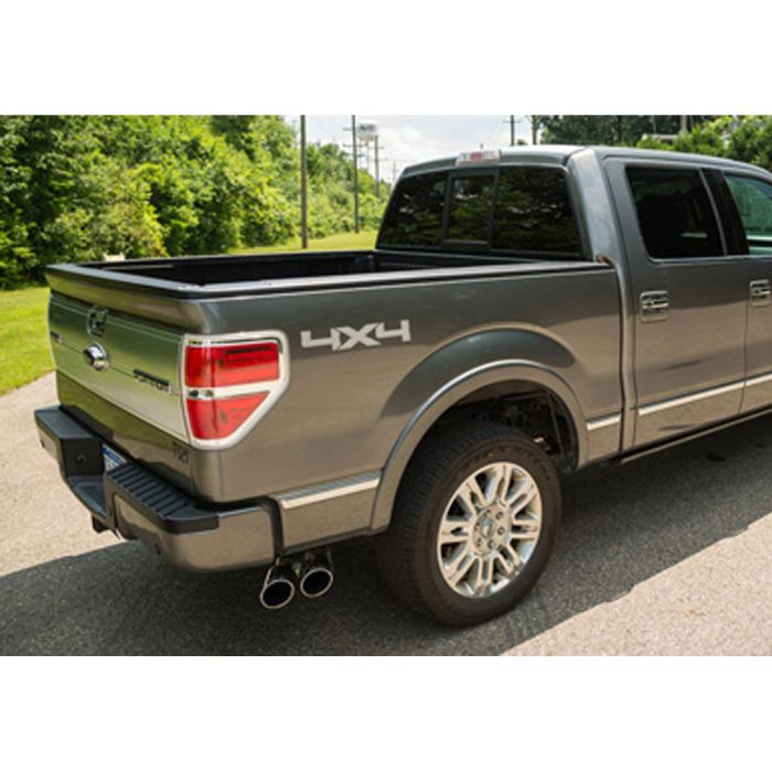 Roush 421711 Cat-Back Exhaust Kit 3" Stainless Steel With Dual Rear Side Exit 4" Tips 3.5L/5.0L/6.2L F-150 2011-2014/F-150 Raptor 2011-2014