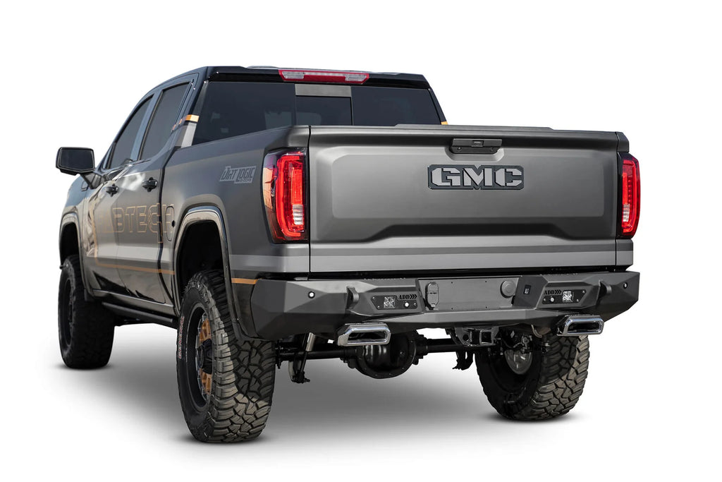 Addictive Desert Designs 2019-2021 Chevy/GMC 1500 Stealth Fighter Rear Bumper W/ Exhaust Tips - R441051280103