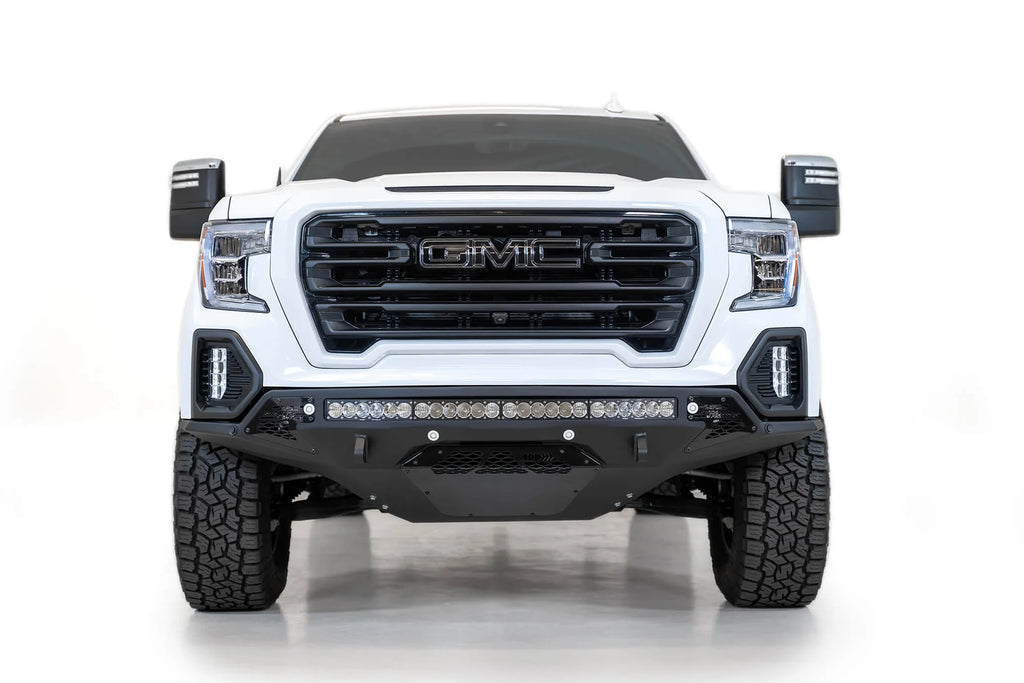 Addictive Desert Designs 2019-2021 GMC Sierra 1500 Stealth Fighter Front Bumper - F471763030103