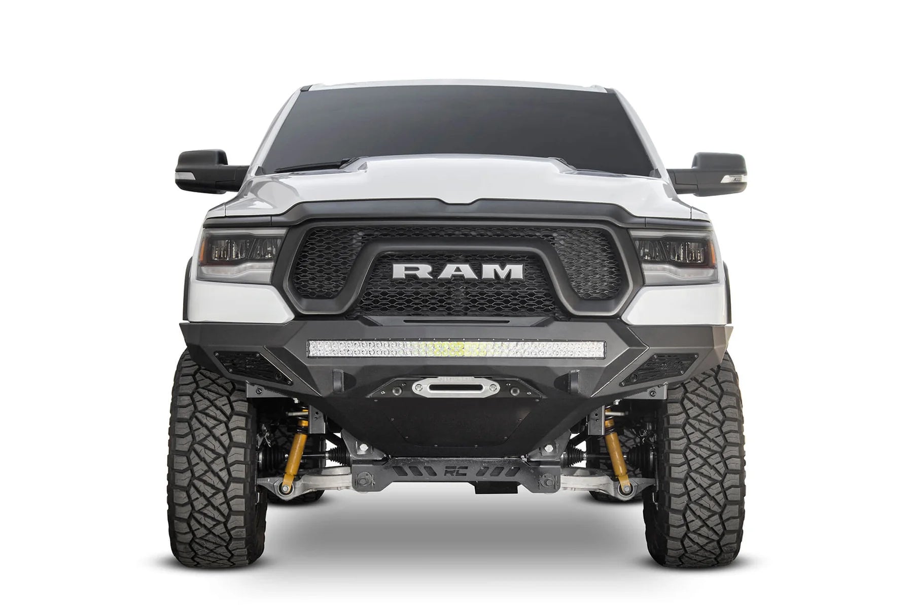 Addictive Desert Designs 2019-2023 Ram Rebel Stealth Fighter Winch Front Bumper - F611422770103 Addictive Desert Designs