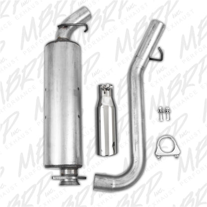 MBRP 2000-2006 Jeep Wrangler (JK) Inline-4 2.5L Inline-6 4.0L Cat Back Single Side - S5500AL MBRP