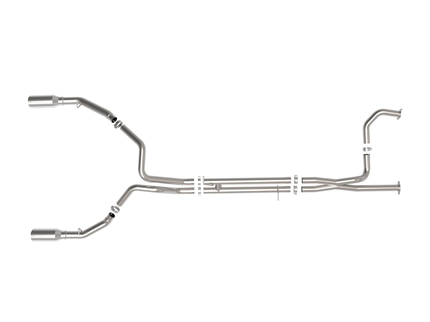 aFe RAM 1500 TRX 21-23 V8-6.2L (sc) Vulcan Series 3 IN to 3-1/2 IN 304 Stainless Steel Cat-Back Exhaust System w/ Polished Tip - 49-32084-P aFe