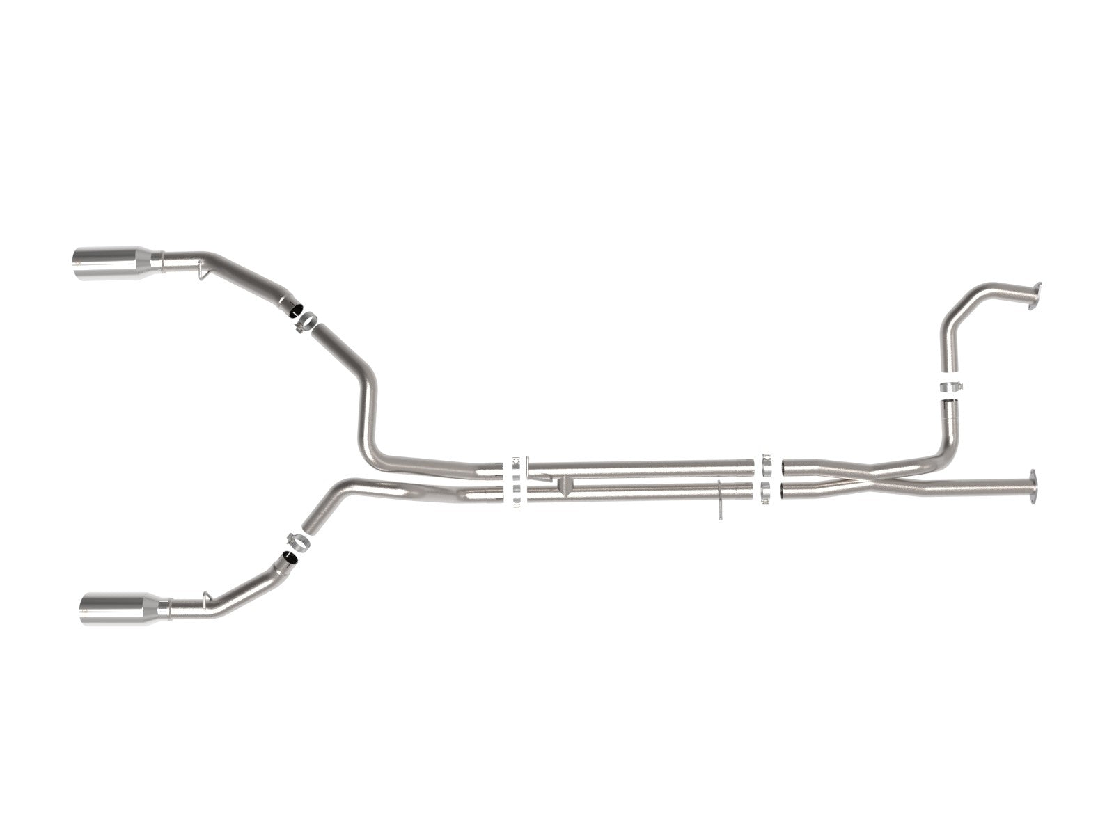 aFe RAM 1500 TRX 21-23 V8-6.2L (sc) Vulcan Series 3 IN to 3-1/2 IN 304 Stainless Steel Cat-Back Exhaust System w/ Polished Tip - 49-32084-P aFe