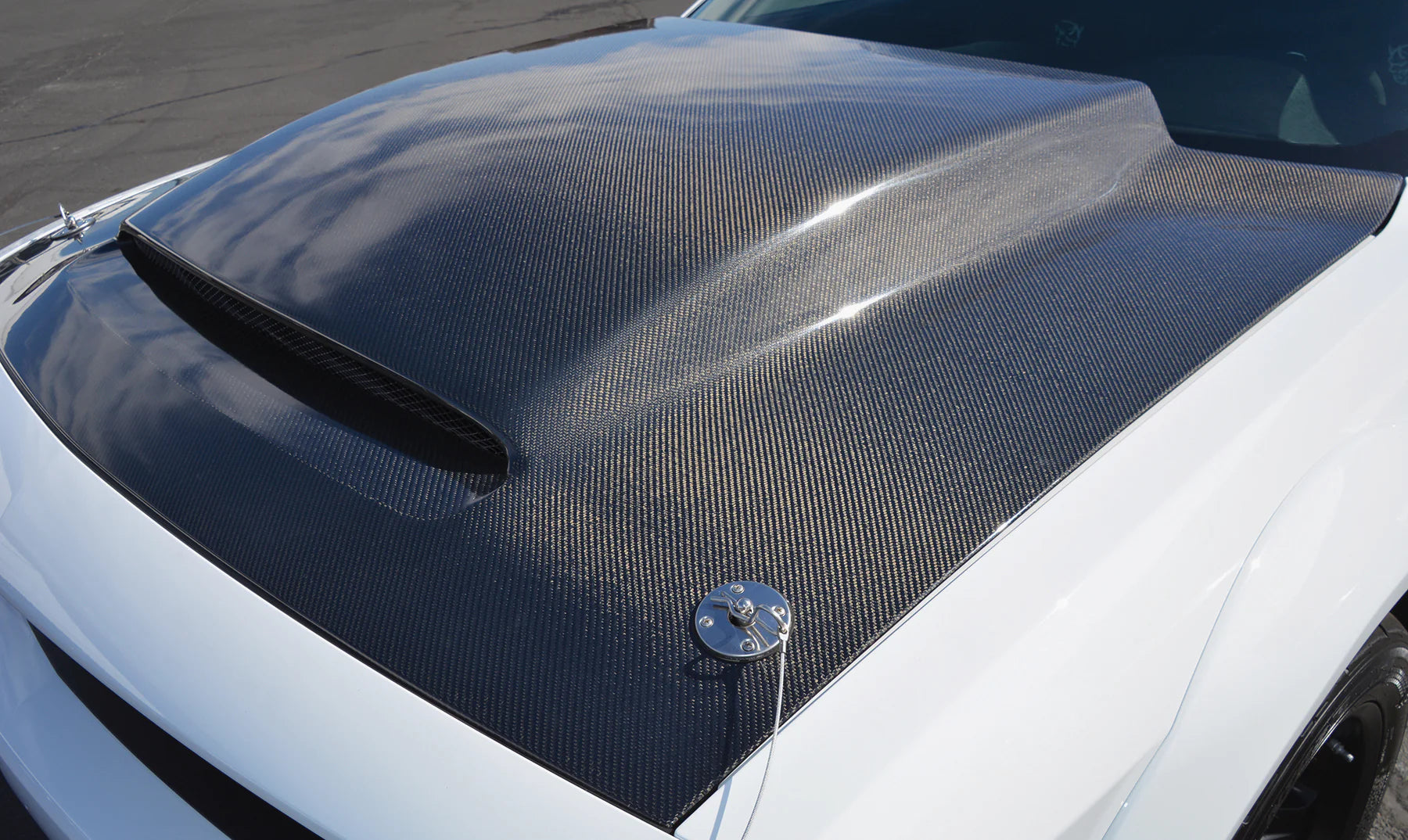 Anderson Composites 18-24 Dodge Challenger Demon Cowl Hood AC-HD18DGCHDM-KB Anderson Composites