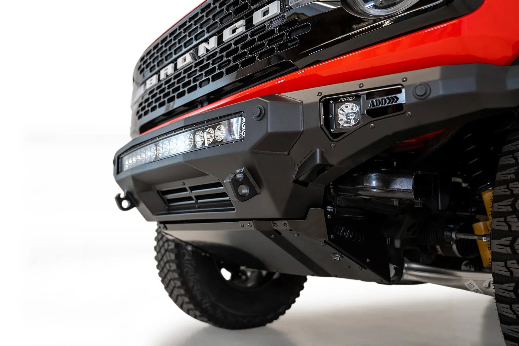 Addictive Desert Designs 2021-2023 Ford Bronco Stealth Fighter Front Bumper - F230142210103 Addictive Desert Designs