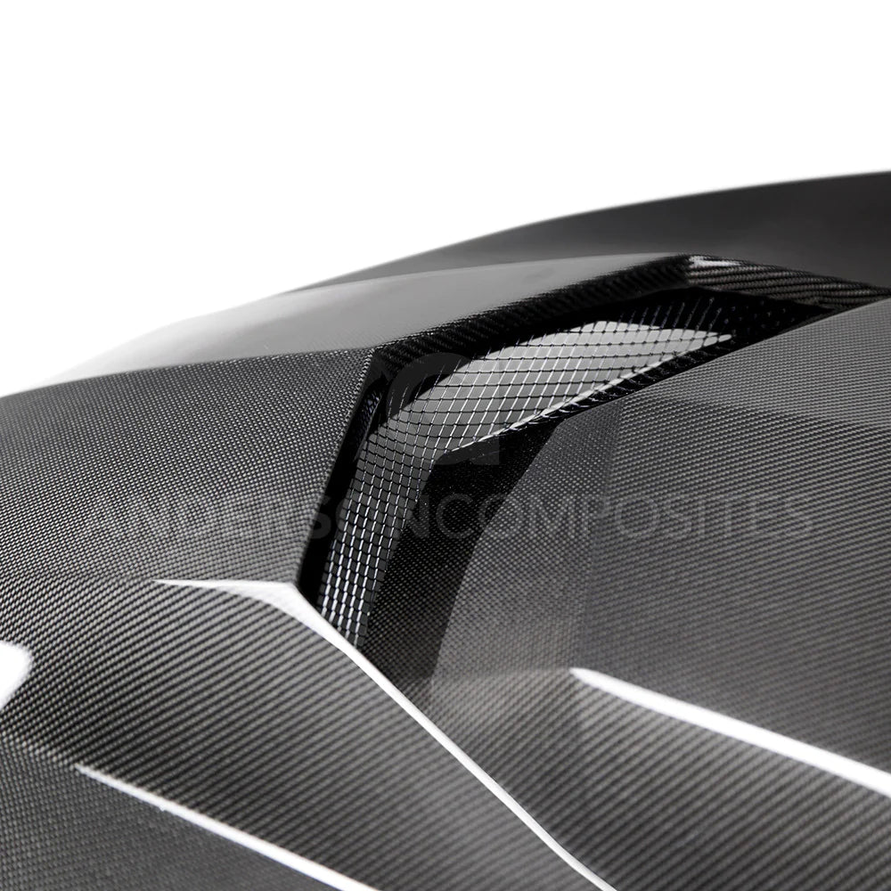 Anderson Composites 2016 - 2024 Camaro Type-AZ Double Sided Carbon Fiber Hood - AC-HD16CHCAM-AZ-DS